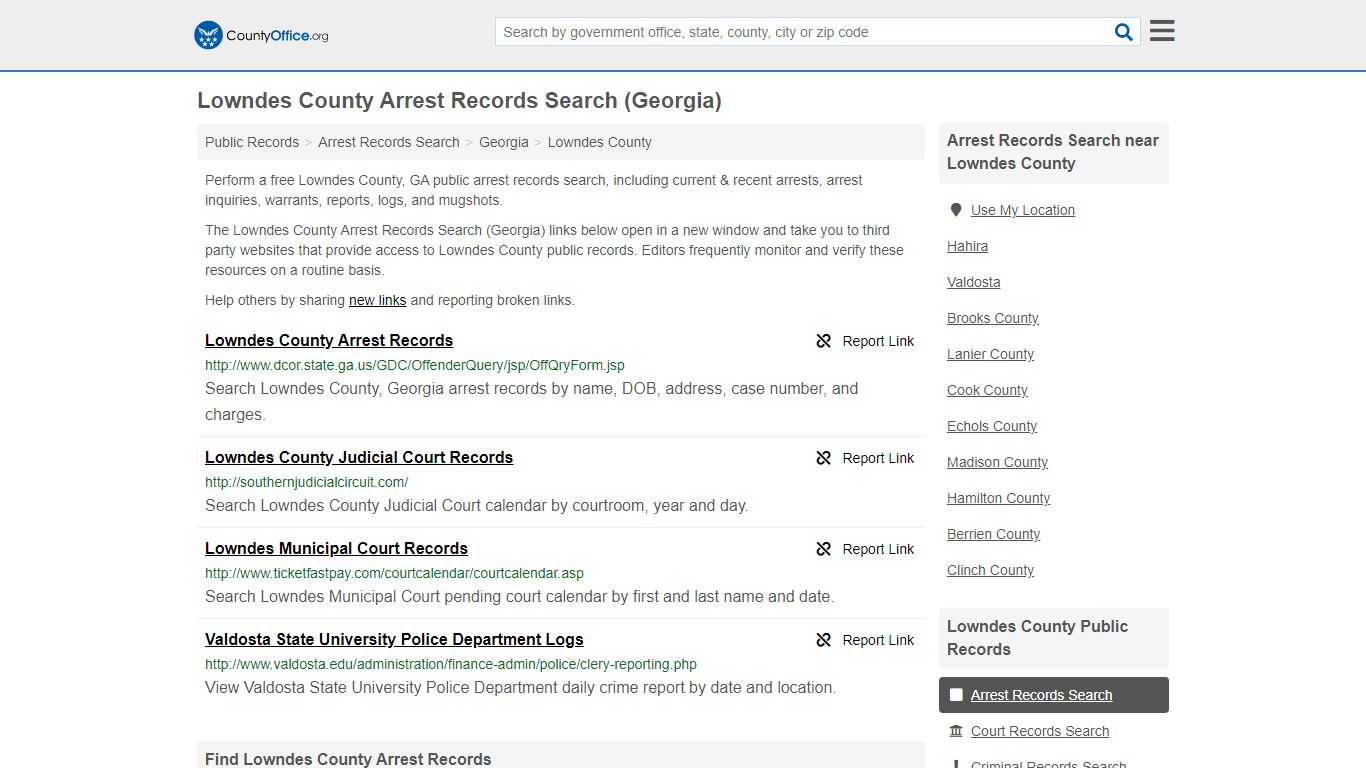 Arrest Records Search - Lowndes County, GA (Arrests ...